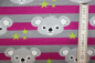 Preview: Stretch- Jersey Koala beere/grau  (10 cm)